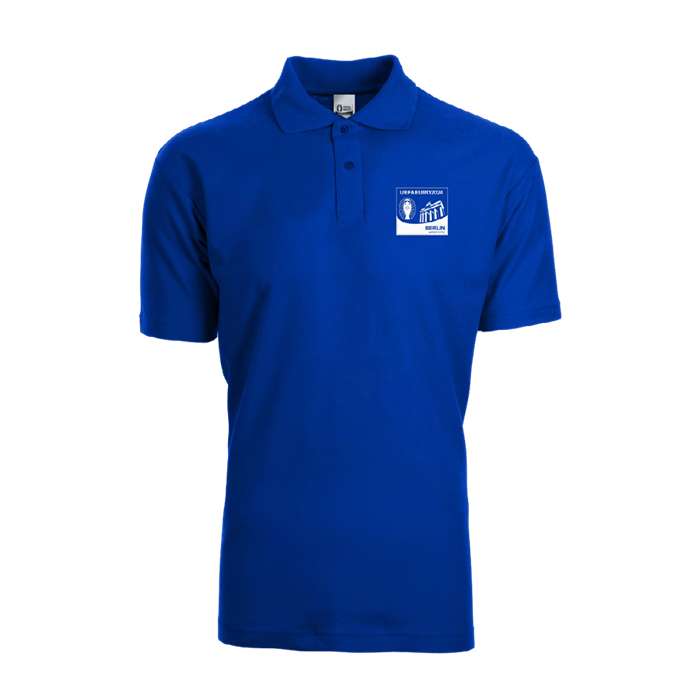 Blaues Polo-Shirt