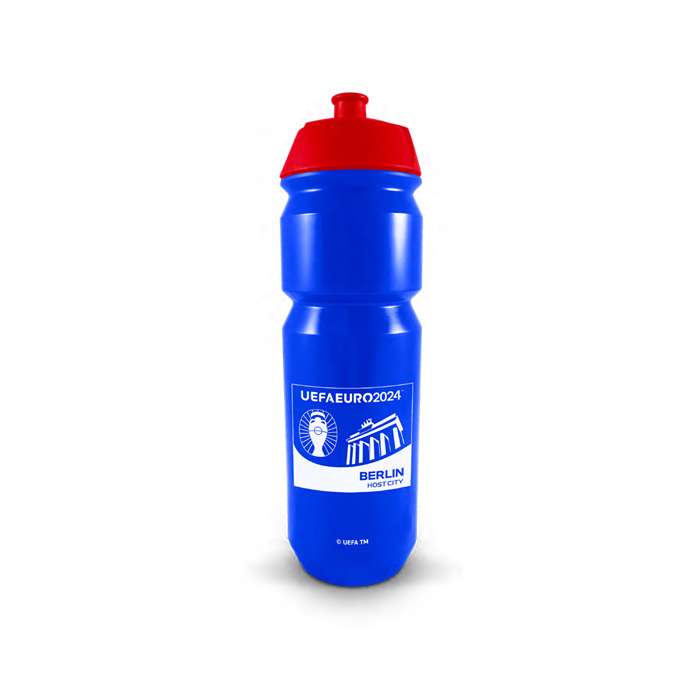 Blaue Trinkflasche 0,75l 1c-Druck