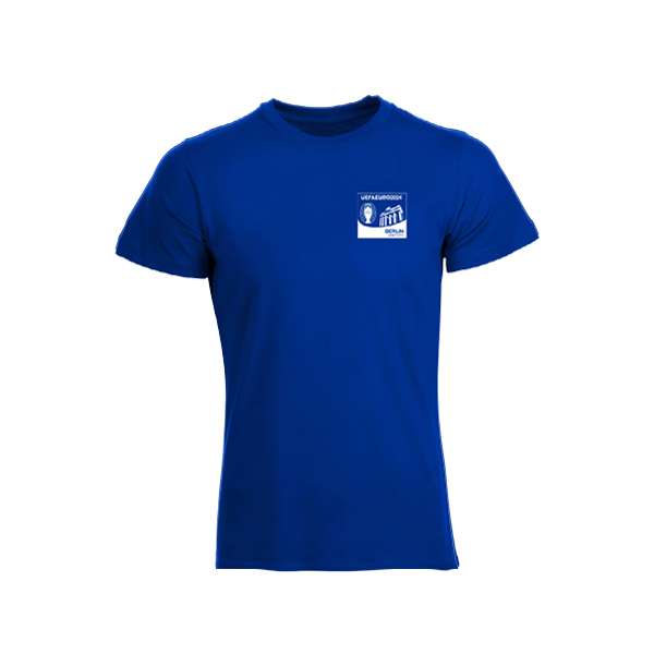 Blaue T-Shirts - Einfarbiges Logo